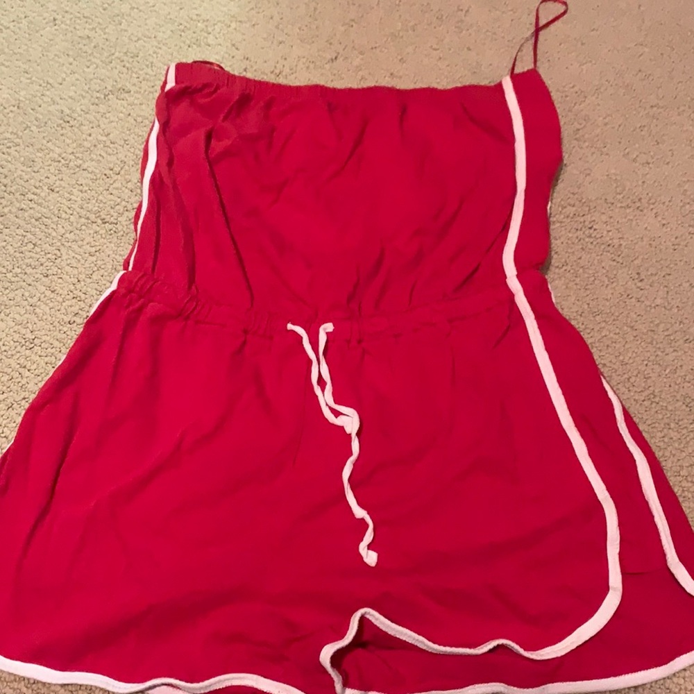 Strapless romper